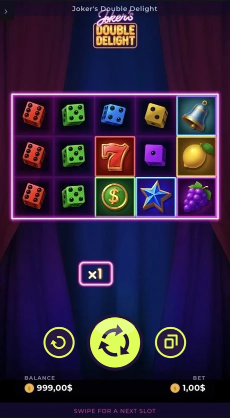 Joker’s Double Delight slot on a phone